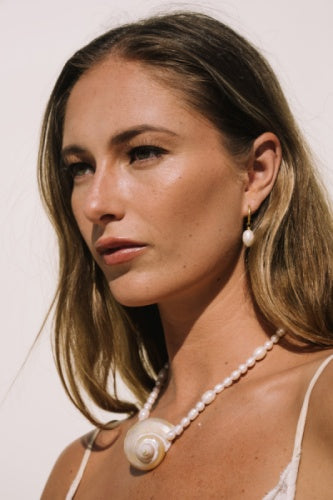 Freshwater Pearl Hoops