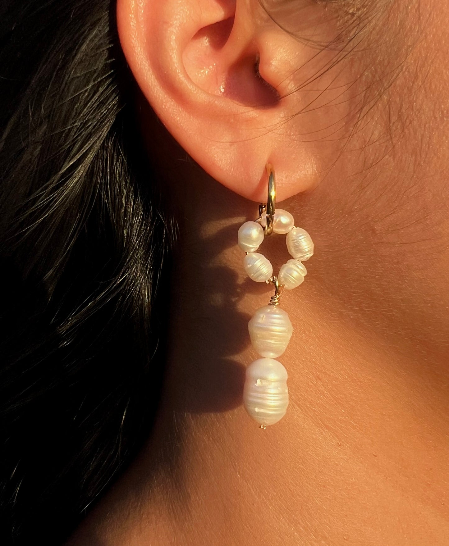 Lilah Pearl Hoops
